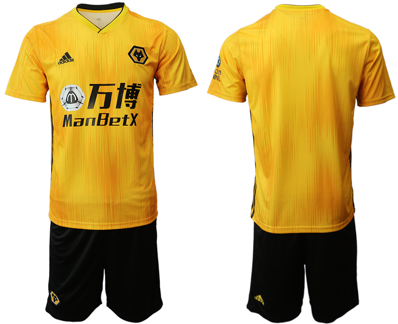 2019-20 Wolverhampton Wanderers Home Soccer Jersey - Click Image to Close