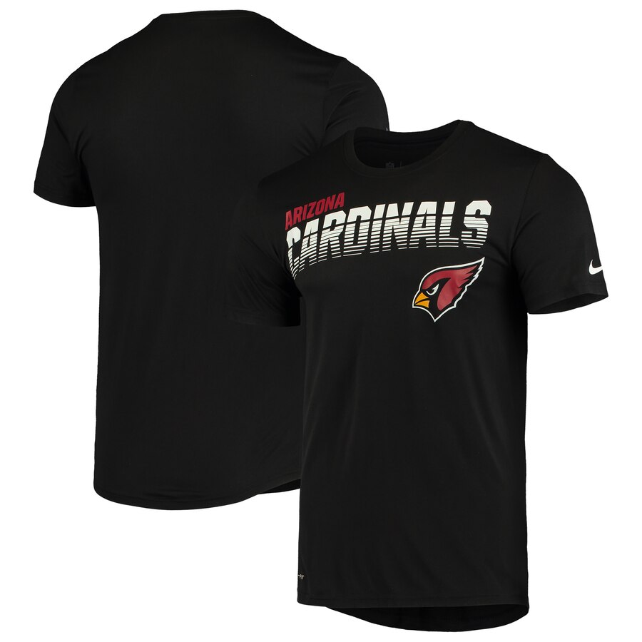 Arizona Cardinals Nike Sideline Line of Scrimmage Legend Performance T Shirt Black