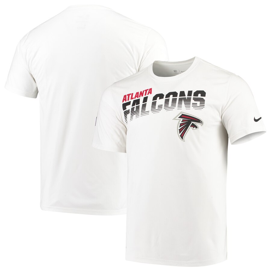 Atlanta Falcons Nike Sideline Line of Scrimmage Legend Performance T Shirt White - Click Image to Close