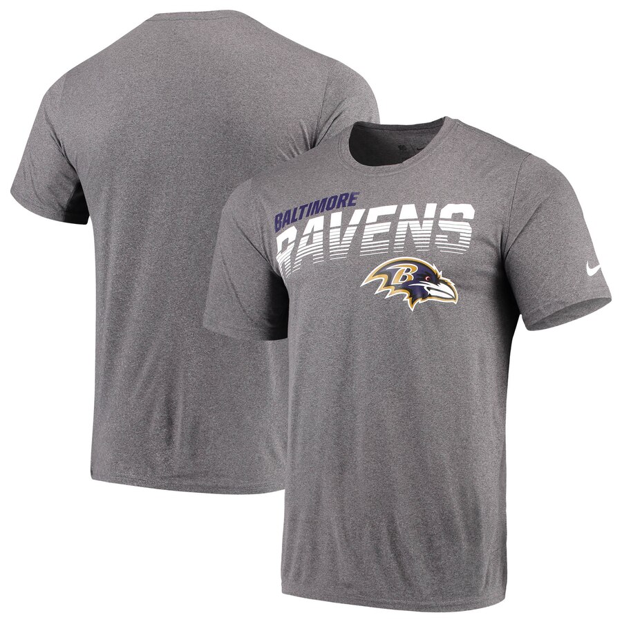 Baltimore Ravens Nike Sideline Line of Scrimmage Legend Performance T Shirt Gray