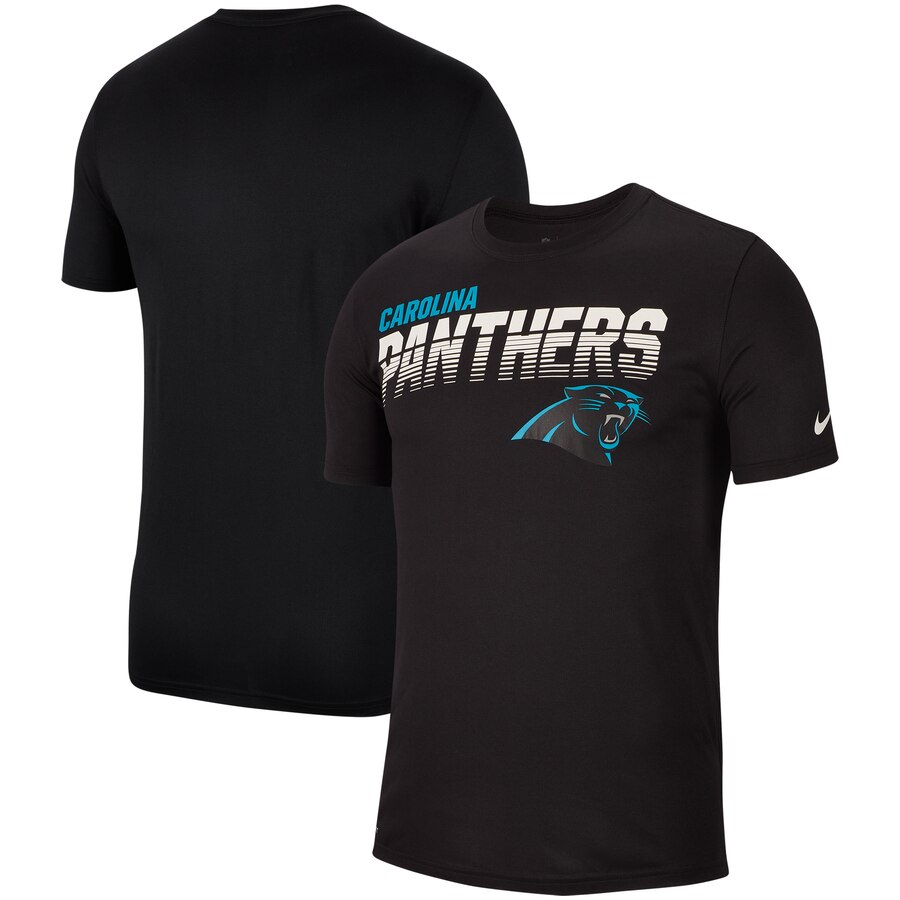 Carolina Panthers Nike Sideline Line of Scrimmage Legend Performance T Shirt Black