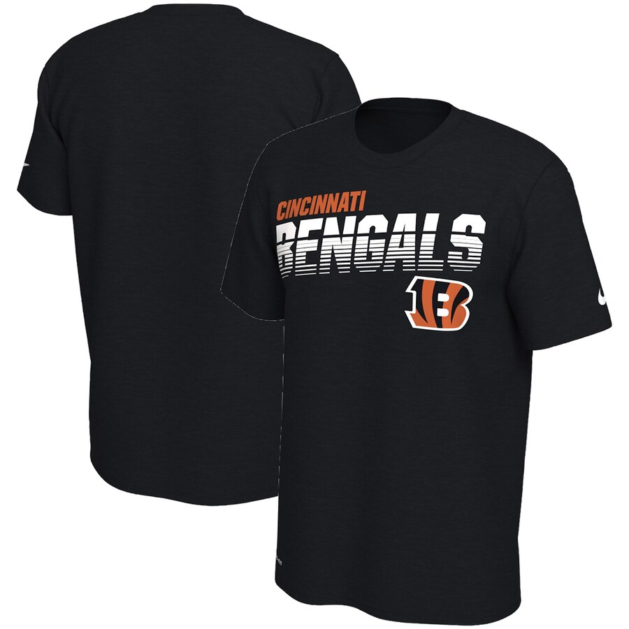 Cincinnati Bengals Nike Sideline Line of Scrimmage Legend Performance T Shirt Black
