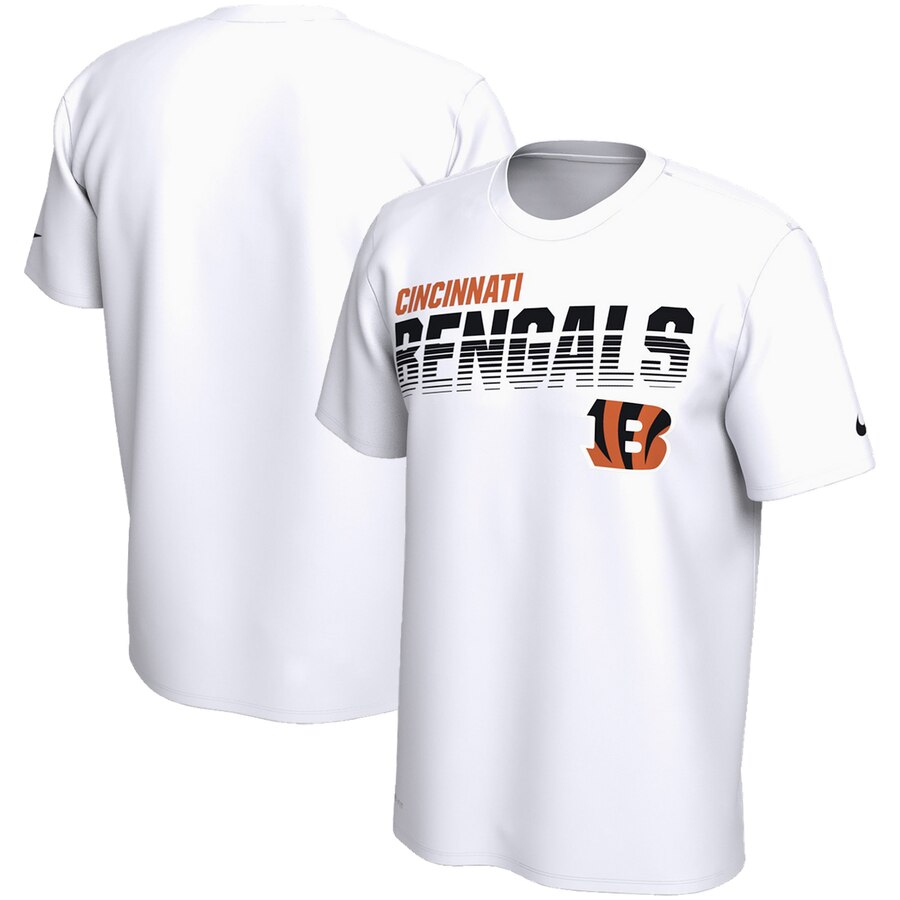 Cincinnati Bengals Nike Sideline Line of Scrimmage Legend Performance T Shirt White