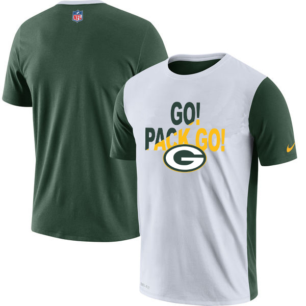 Green Bay Packers Nike Performance T Shirt White