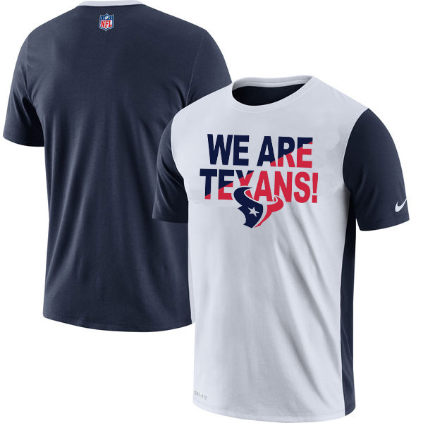 Houston Texans Nike Performance T Shirt White - Click Image to Close