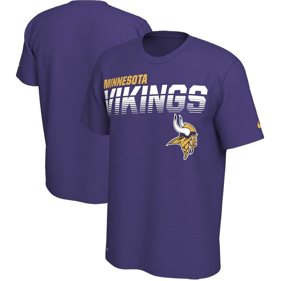 Minnesota Vikings Nike Sideline Line of Scrimmage Legend Performance T Shirt Purple