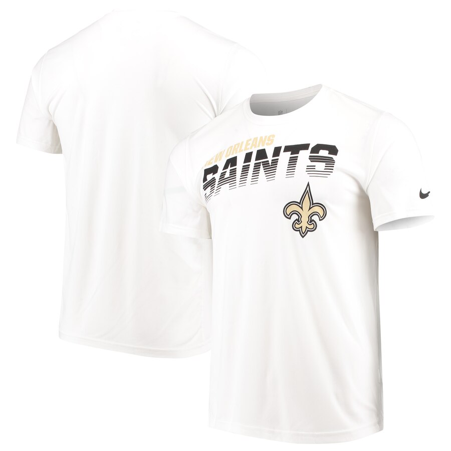 New Orleans Saints Nike Sideline Line of Scrimmage Legend Performance T Shirt White