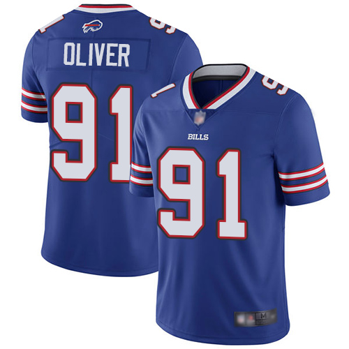 Nike Bills 91 Ed Oliver Royal Youth 2019 NFL Draft First Round Pick Vapor Untouchable Limited Jersey - Click Image to Close