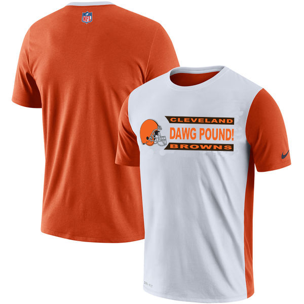 NFL Cleveland Browns Nike Performance T Shirt White - Click Image to Close