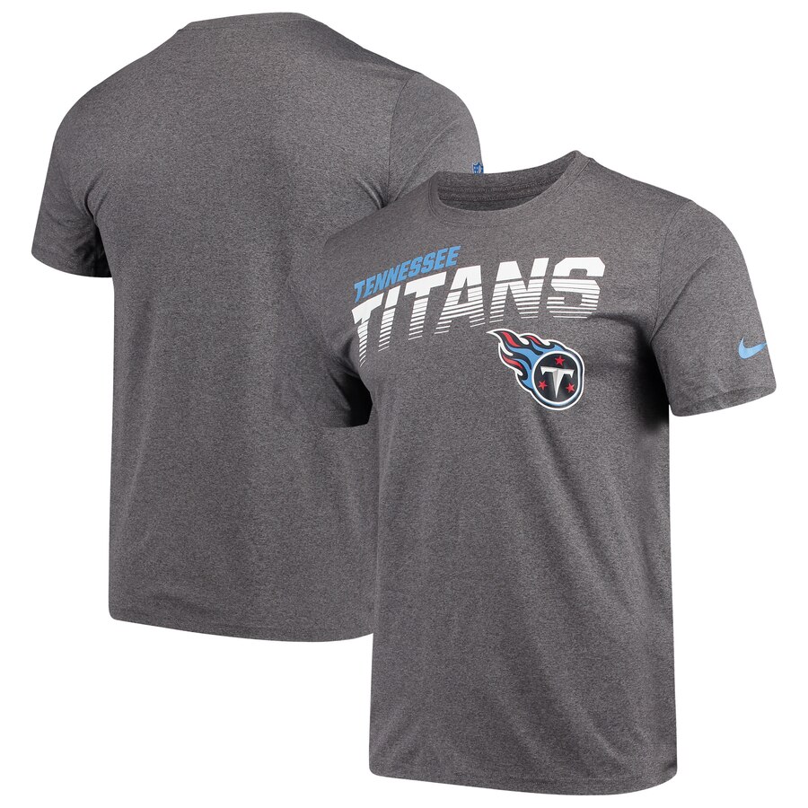 Tennessee Titans Nike Sideline Line of Scrimmage Legend Performance T Shirt Heathered Gray - Click Image to Close