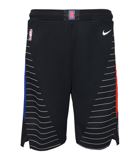 Clippers Black City Edition Swingman Shorts - Click Image to Close