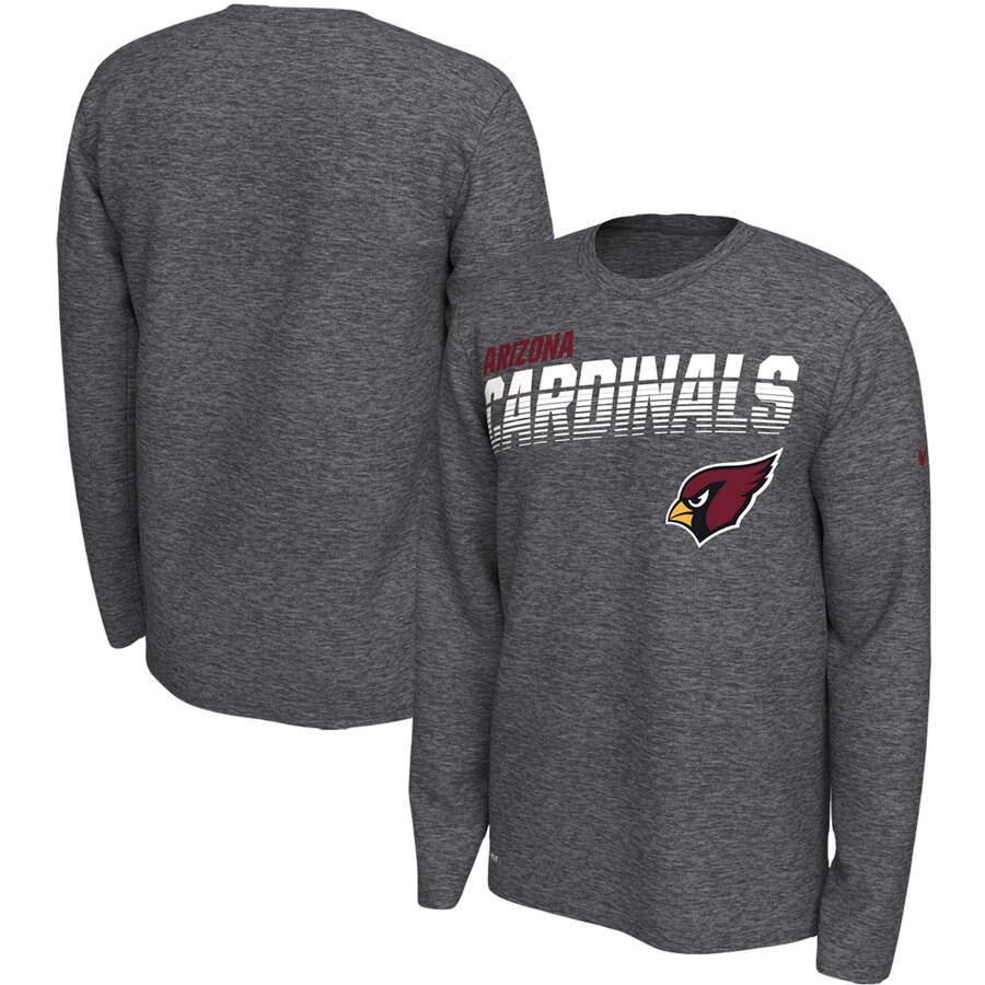 Arizona Cardinals Nike Sideline Line of Scrimmage Legend Performance Long Sleeve T Shirt Gray