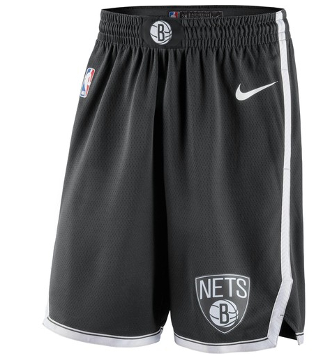 Nets Black Nike Swingman Shorts - Click Image to Close