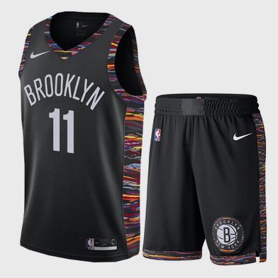 Nets 11 Kyrie Irving White City Edition Nike Swingman Jersey(With Shorts) - Click Image to Close