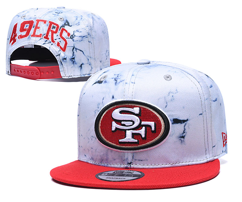 49ers Team Logo Smoke Red Adjustable Hat TX
