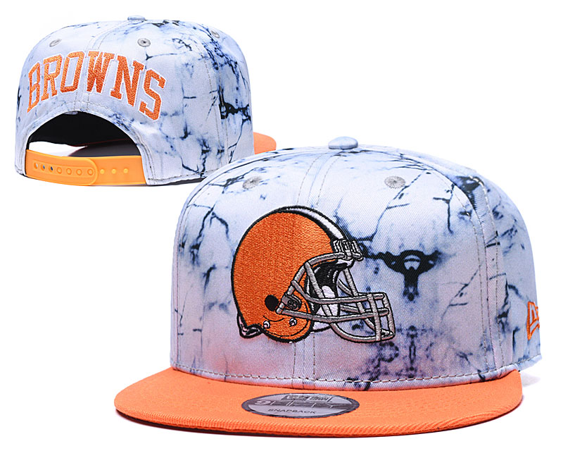 Browns Team Logo Smoke Cream Adjustable Hat TX