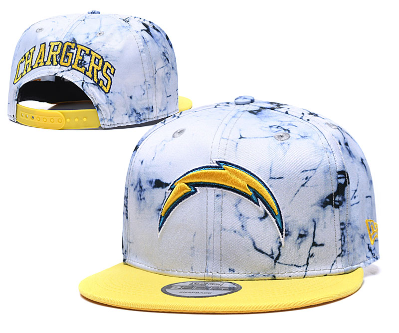 Chargers Team Logo Smoke Yellow Adjustable Hat TX