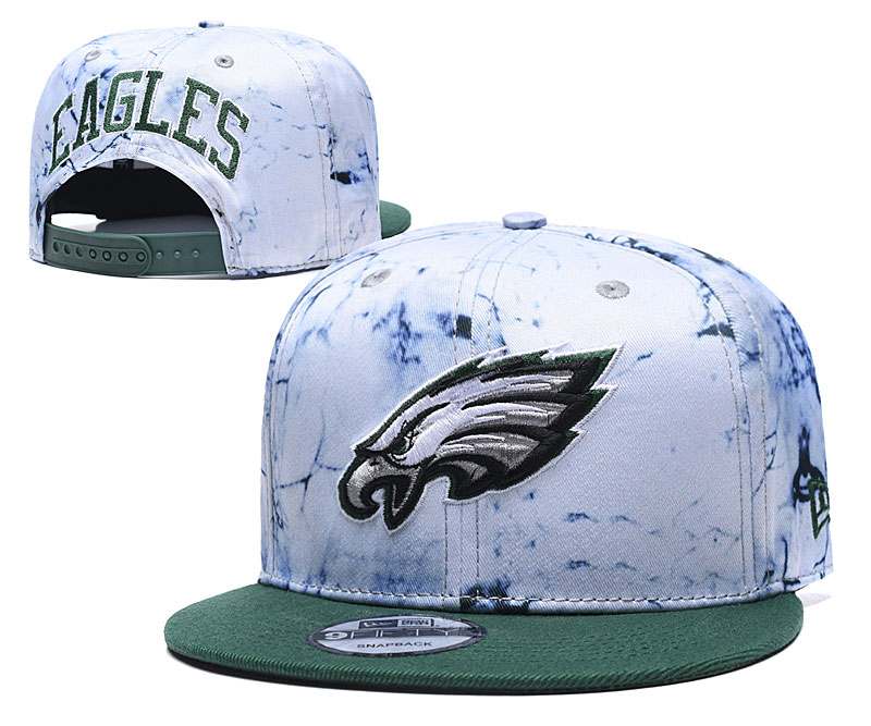 Eagles Team Logo Smoke Green Adjustable Hat TX
