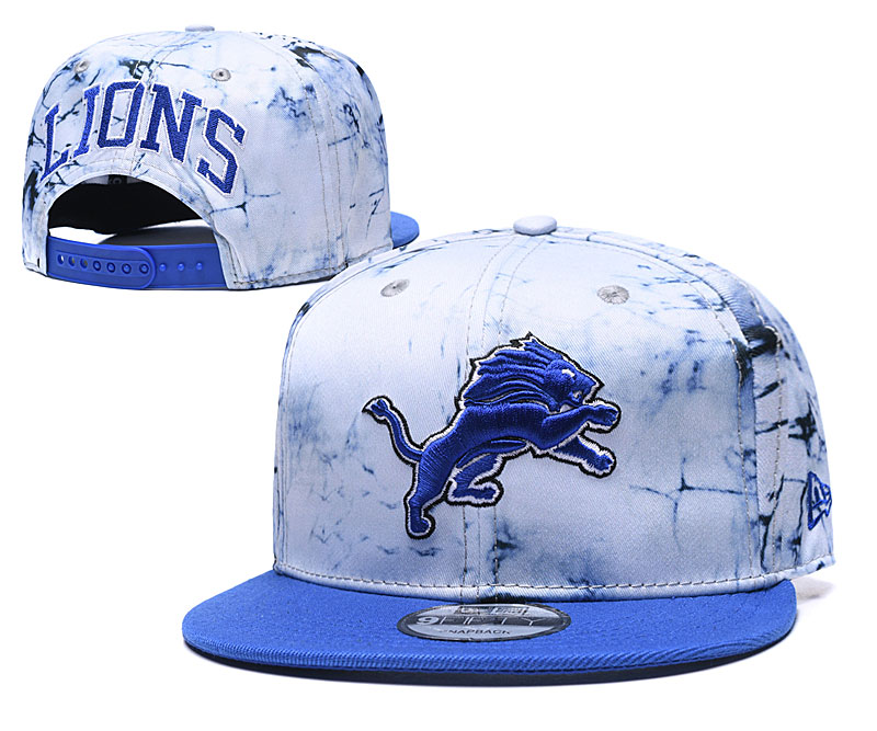 Lions Team Logo Smoke Blue Adjustable Hat TX