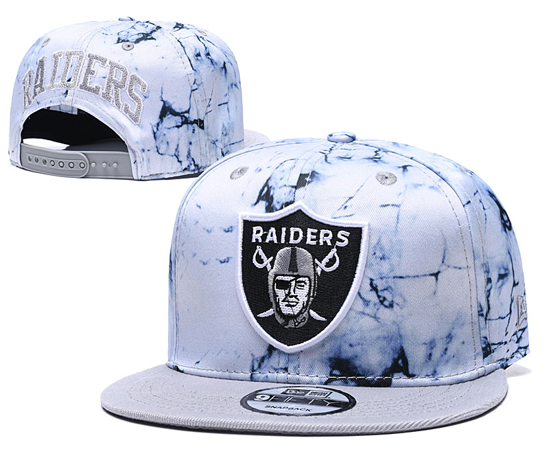 Raiders Team Logo Smoke Cream Adjustable Hat TX
