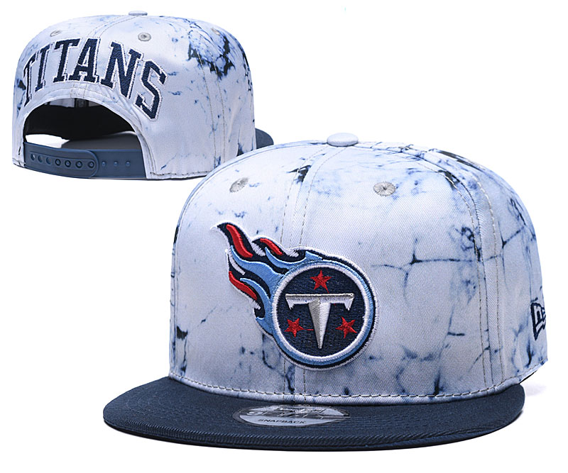 Titans Team Logo Smoke Navy Adjustable Hat TX
