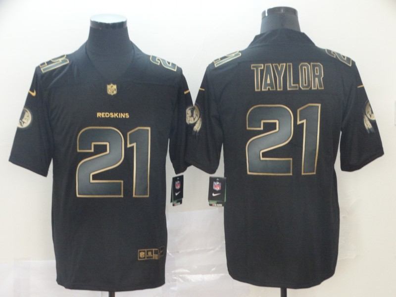 Nike Redskins 21 Sean Taylor Black Gold Vapor Untouchable Limited Jersey