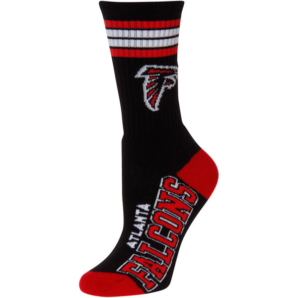 Atlanta Falcons Team Logo Black Red NFL Socks - Click Image to Close