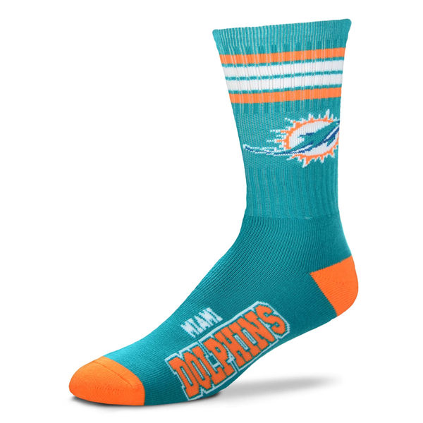 Miami Dolphins Team Logo Aqua NFL Socks