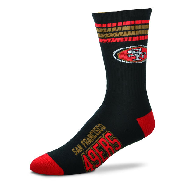 San Francisco 49ers Team Logo Black NFL Socks