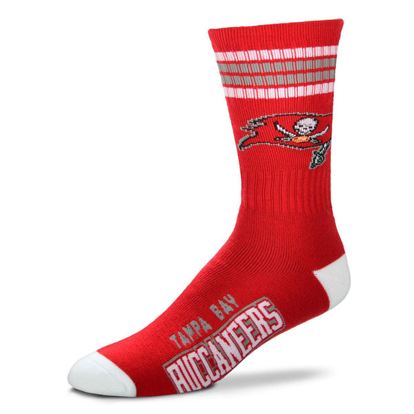 Tampa Bay Buccaneers Team Logo Red NFL Socks - Click Image to Close