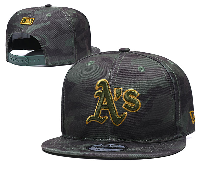 Athletics Team Logo Camo Adjustable Hat TX