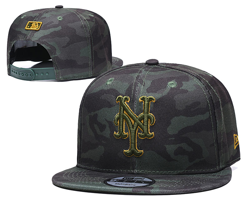 Mets Team Logo Camo Adjustable Hat TX