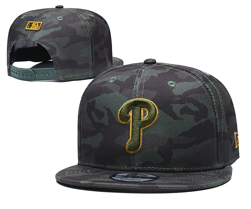 Phillies Team Logo Camo Adjustable Hat TX