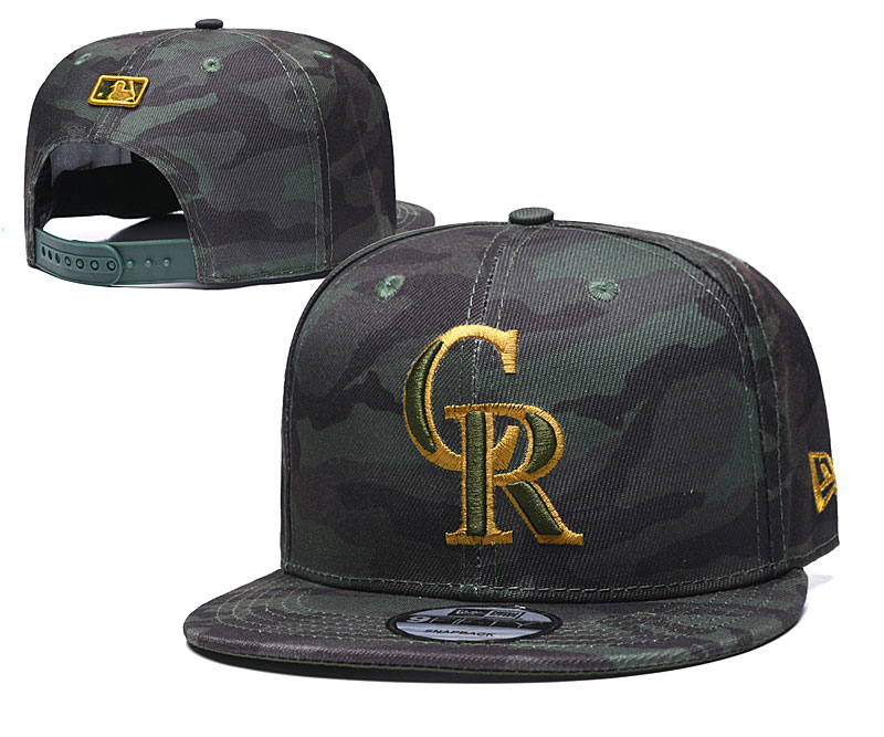 Rockies Team Logo Camo Adjustable Hat TX