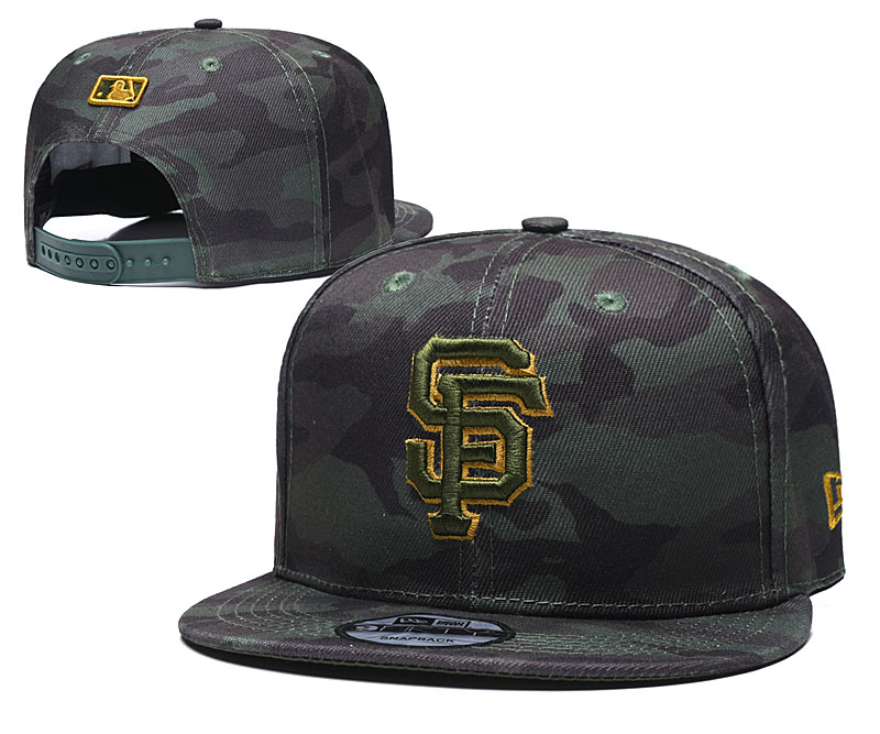 San Francisco Giants Team Logo Camo Adjustable Hat TX