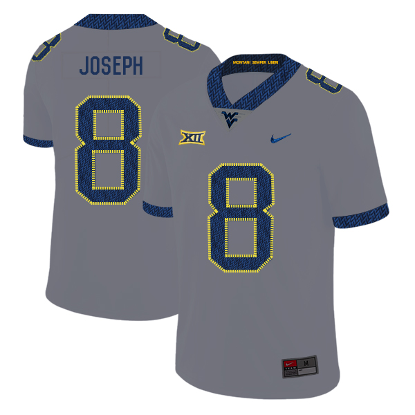 West Virginia Mountaineers 8 Karl Joseph Gray College Football Jersey - Click Image to Close