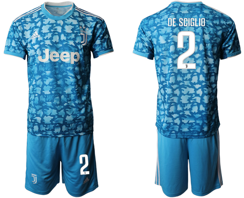 2019-20 Juventus FC 2 DE SCIGLIO Third Away Soccer Jersey - Click Image to Close