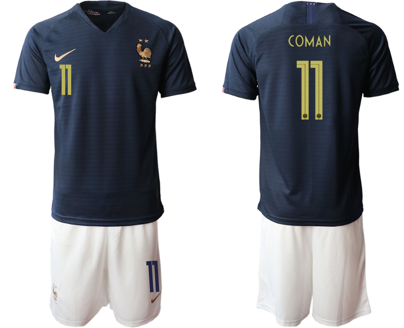 2019-20 France 11 COMAN Home Soccer Jersey
