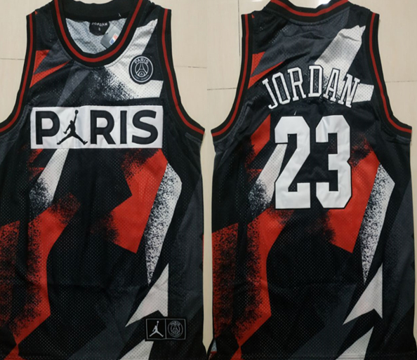 Paris Saint-Germain 23 Michael Jordan Black Classic Fashion Jersey