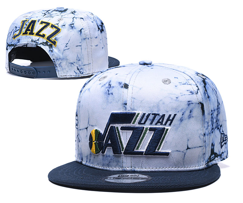 Jazz Team Logo Smoke Navy Adjustable Hat TX