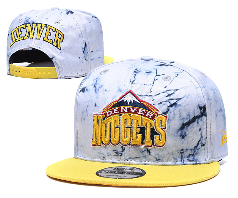 Nuggets Team Logo Smoke Yellow Adjustable Hat TX