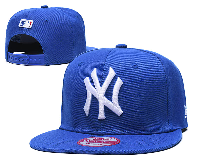 Yankees Team Logo Royal Adjustable Hat TX