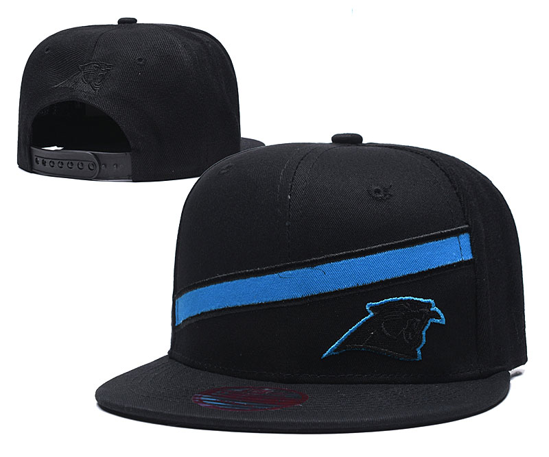 Panthers Team Logo Black Adjustable Hat LT - Click Image to Close