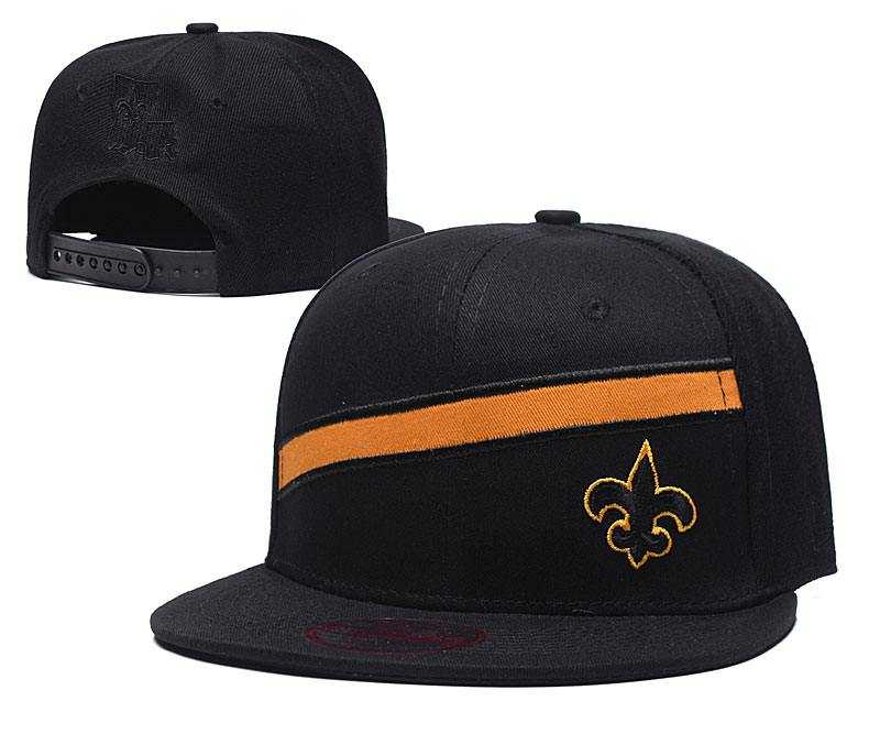Saints Fresh Logo Black Adjustable Hat LT