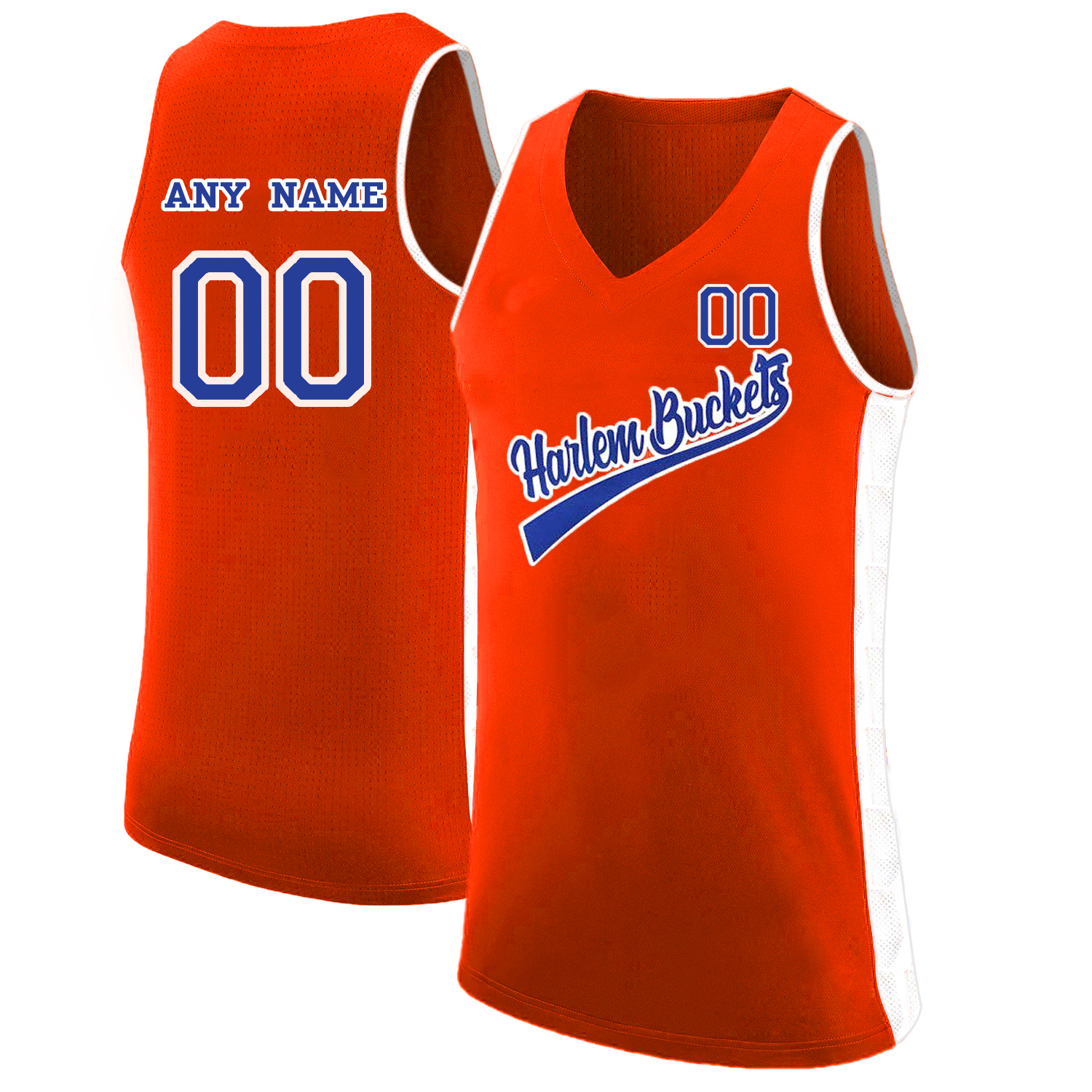 Harlem Buckets Customized Orange Uncle Drew Basketball Jersey