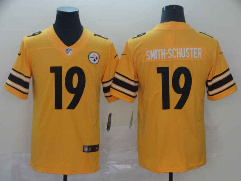 Nike Steelers 19 JuJu Smith-Schuster Gold Inverted Legend Limited Jersey - Click Image to Close