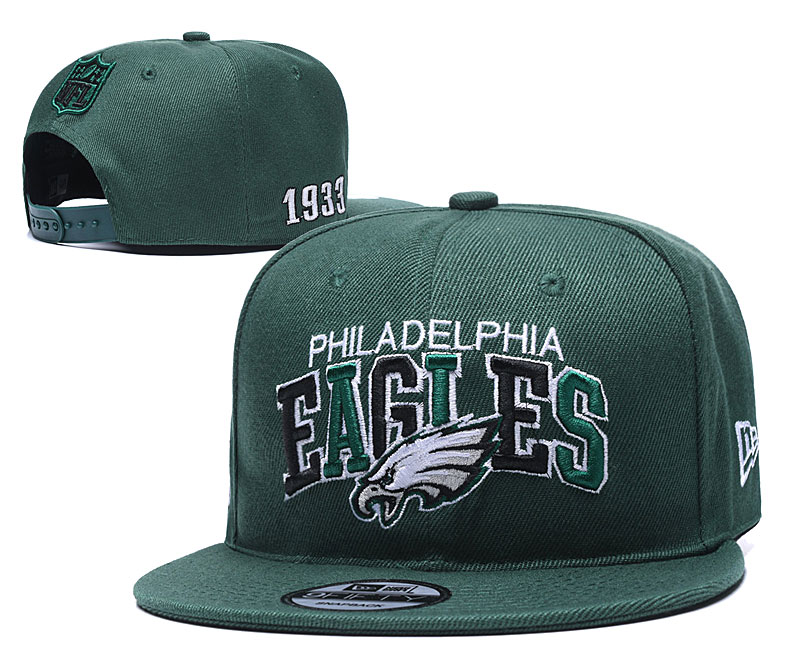 Eagles Team Logo Green 1933 Anniversary Adjustable Hat YD