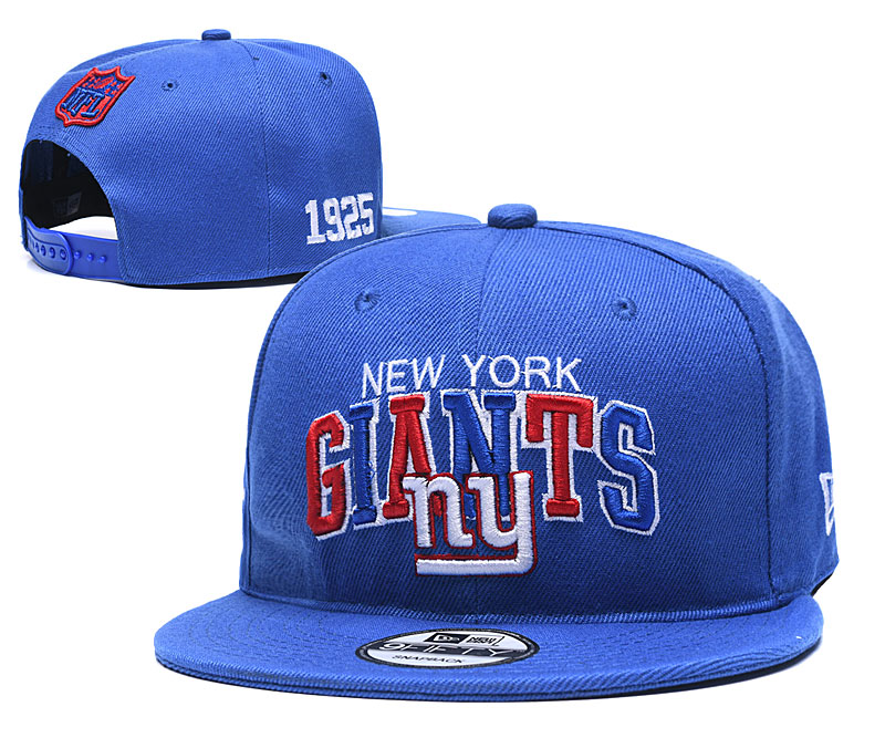 New York Giants Team Logo Royal 1925 Anniversary Adjustable Hat YD