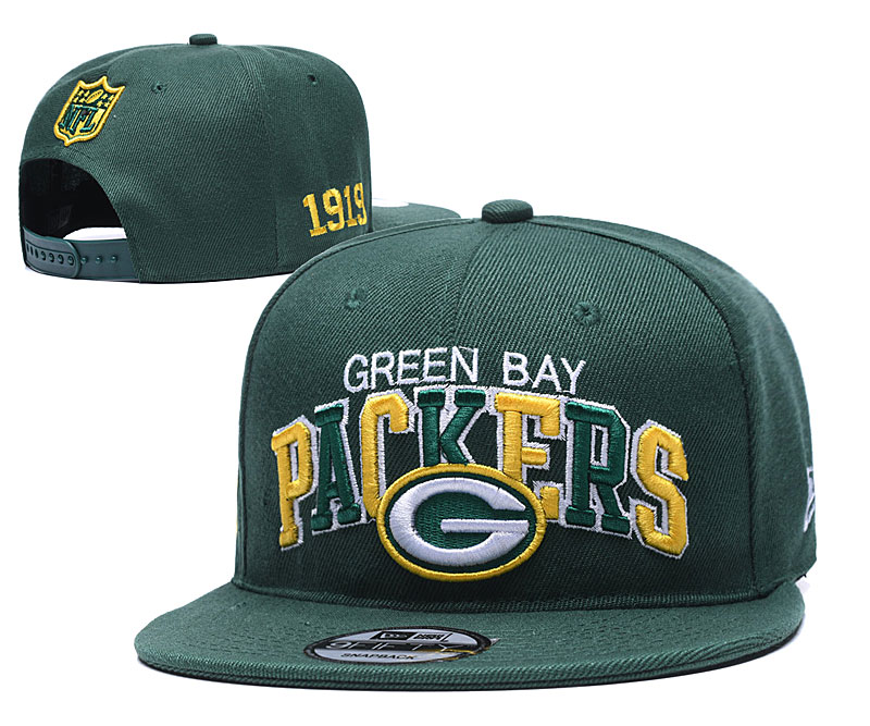 Packers Team Logo Green 1919 Anniversary Adjustable Hat YD
