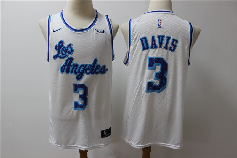 Lakers 3 Anthony Davis White Nike Swingman Jersey